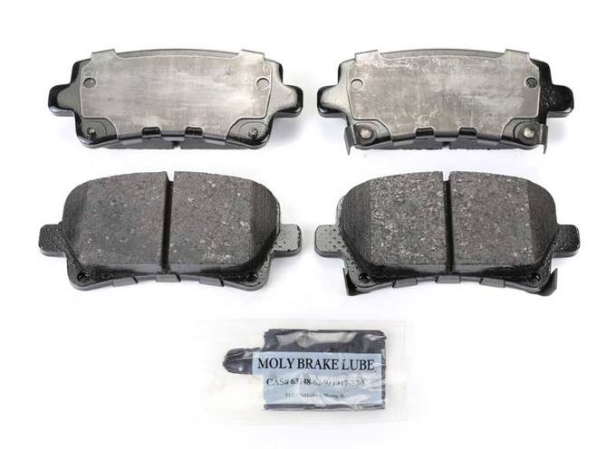 SAAB Disc Brake Pad Set - Rear (315mm) 39021483 - Akebono PROACT Ultra-Premium ACT1430